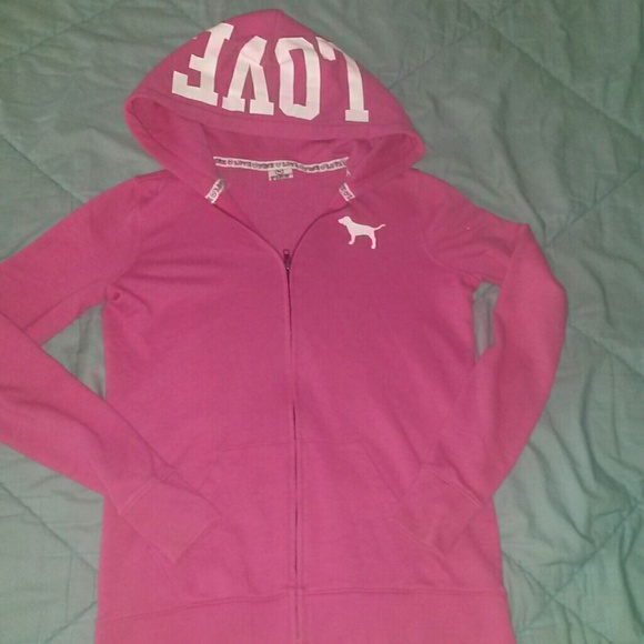 Pink victoria secret hoodie