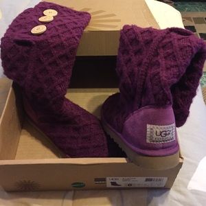 Brand new purple Cardigan Uggs