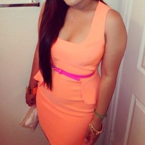 Neon Orange Dress