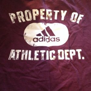 Maroon Addidas cut off