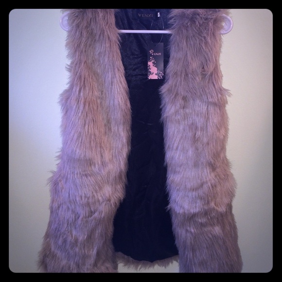 Faux fur vest