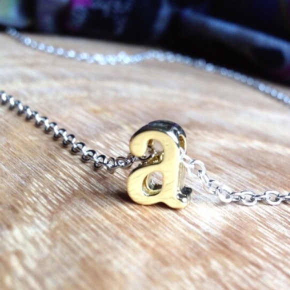 CUSTOM lowercase INITIAL NECKLACE - Picture 4 of 4