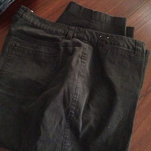 Cherokee plus sz 24w black khaki style pant