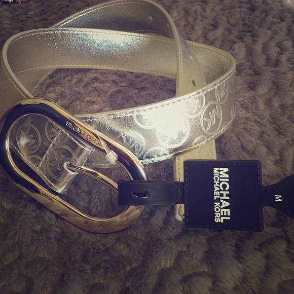 Silver MK belt