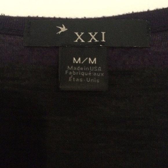 Purple & Black Striped Tank Top W Zipper Pocket - Picture 4 of 4