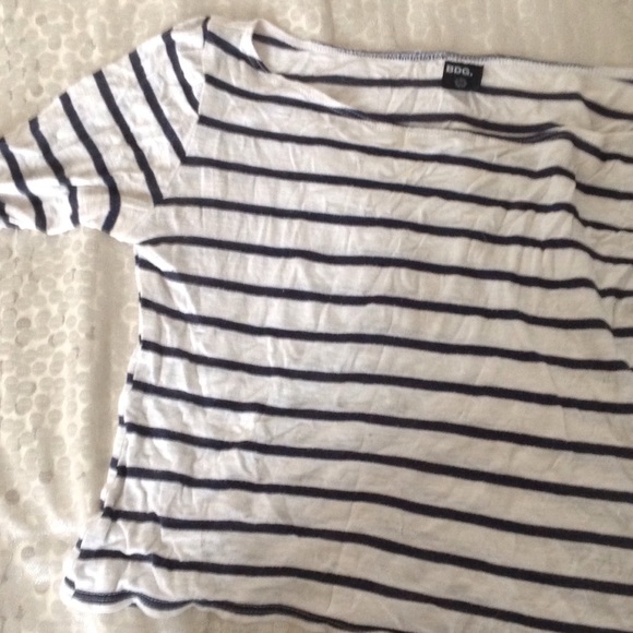 BDG nautical striped crop top