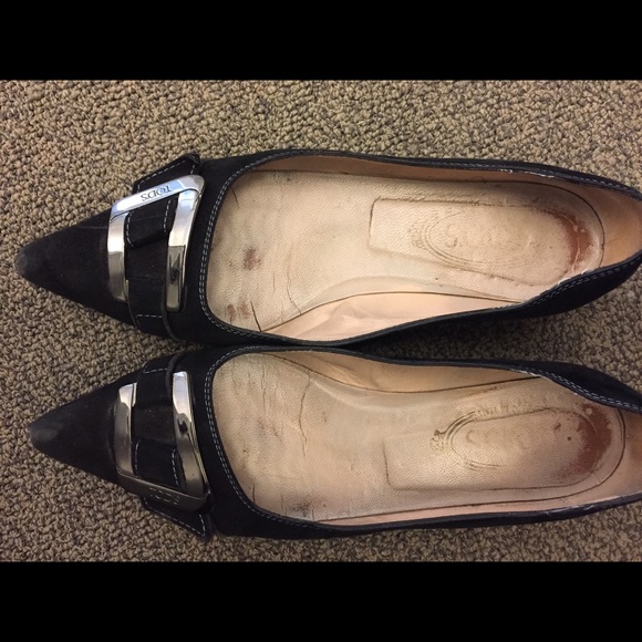 Tod's | Shoes | Womens Tods Black Suede Flats Shoes Size 38 | Poshmark