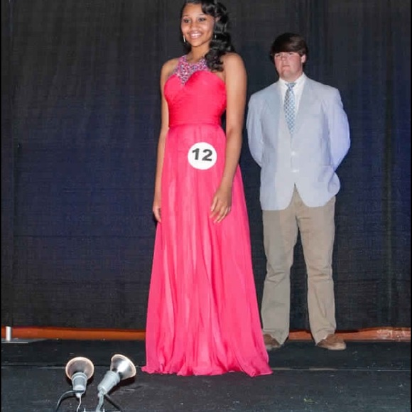 Fuscia formal dress