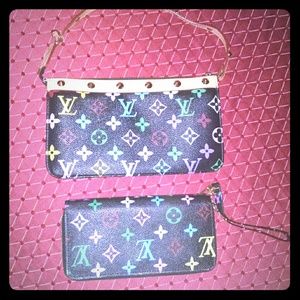 designer bag and wallet