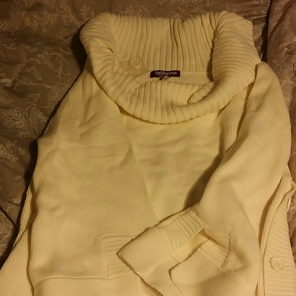 Off white long sweater