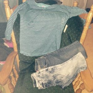 Kids size 16 shirt and jeans size 16