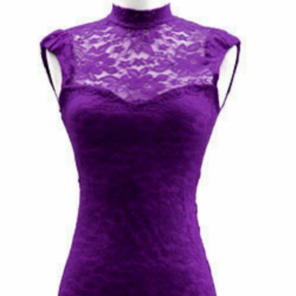 Purple Lace Dress