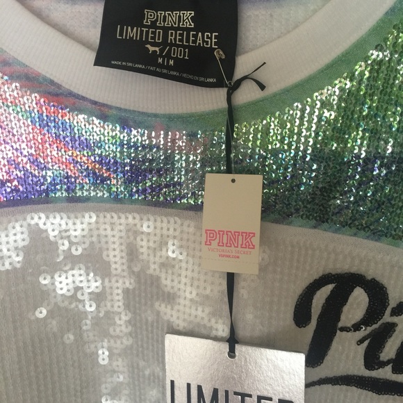 Pink VS Limited Edition Varsity Crew 001 - Picture 3 of 4