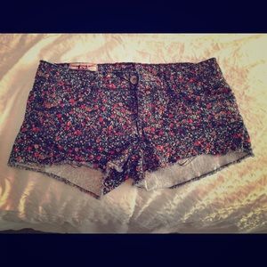 Floral Jean Shorts