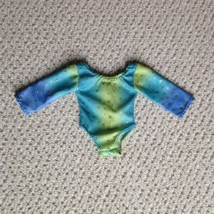 💥 green & blue leotard!