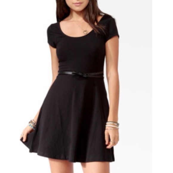 Black F21 Skater Dress