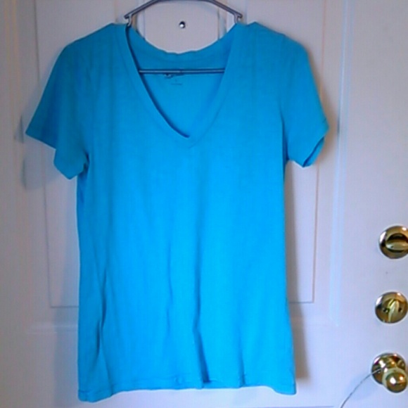 Light Blue V-Neck Tee