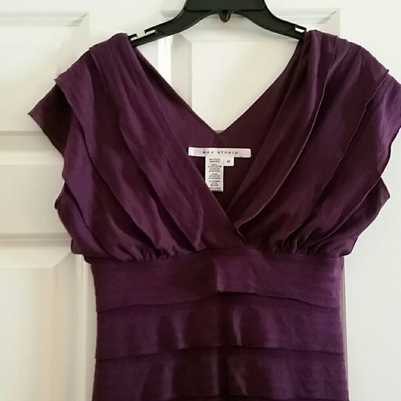 Eggplant Cocktail Dress - Picture 2 of 2