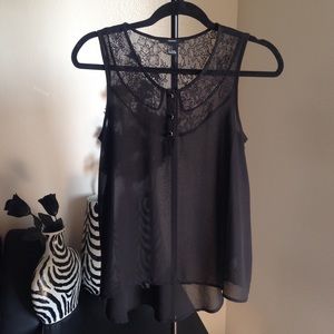 Forever21 Black lace top