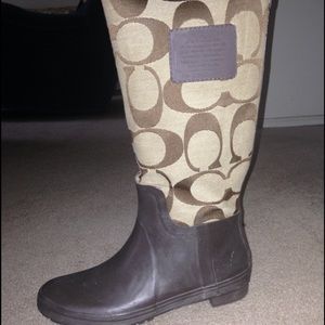 COACH RAIN BOOTS