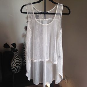 ForeignExchange White Loose Top