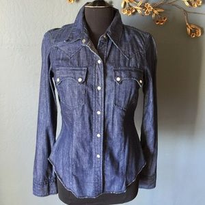True religion denim western shirt
