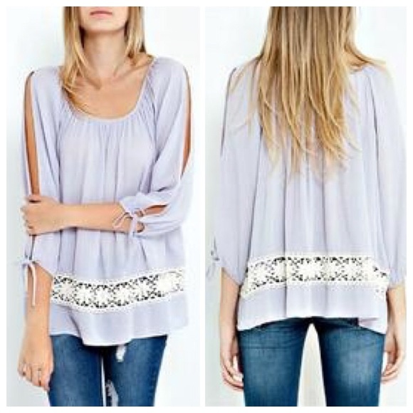 Romantic Daisy Lavender Blouse