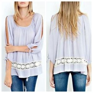 Romantic Daisy Lavender Blouse