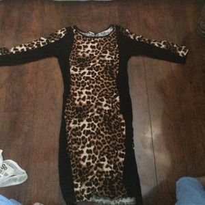 Cheetah print dress
