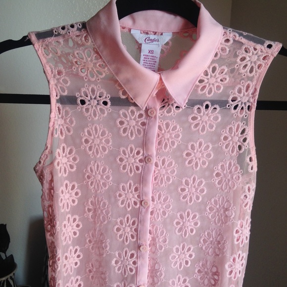Pink Flower Button Up - Picture 2 of 3