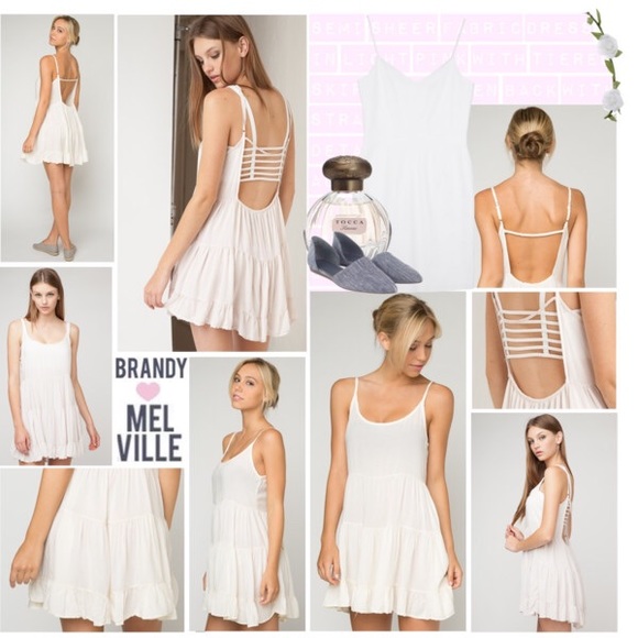 ❌❌SOLD❌❌White Jada Brandy Melville Dress