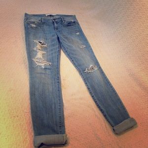 Abercrombie distressed jeans