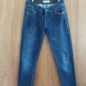 Blue skinny jeans