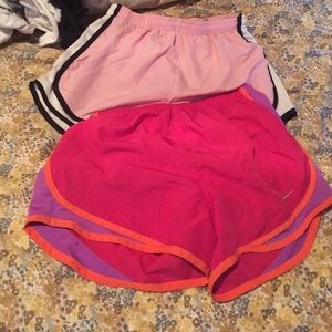 ONLY Dark pink nike shorts