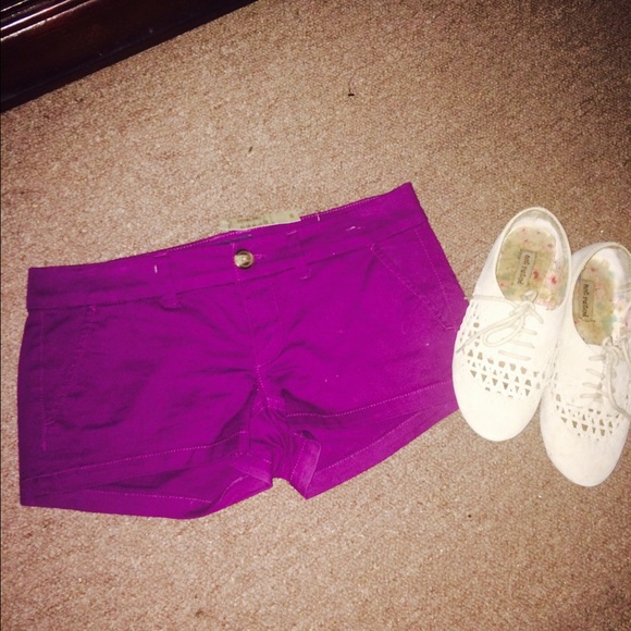 Purple shorts