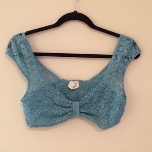 Stretchy lace bra top