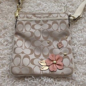 Coach Crossbody with flower detail