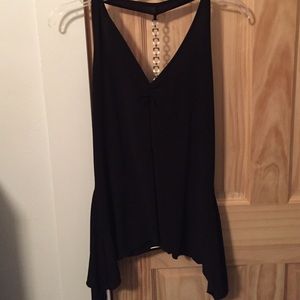 Black halter top
