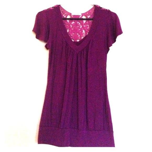 Plum Boho Flare Top