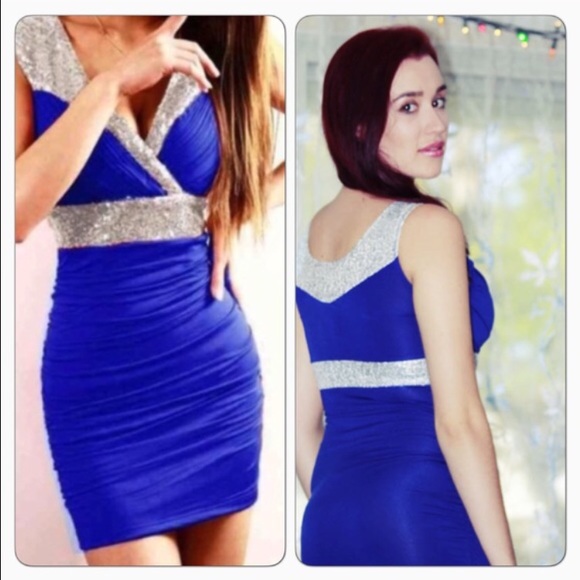🌟Sexy Royal Blue Dress - Picture 2 of 3