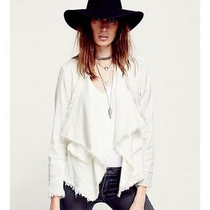 Free People Raw Femme Linen Jacket