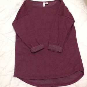 Burgundy sweatshirt