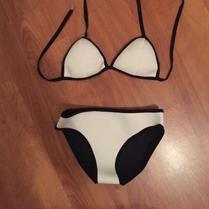 NEW triangl inspired neoprene white bikini