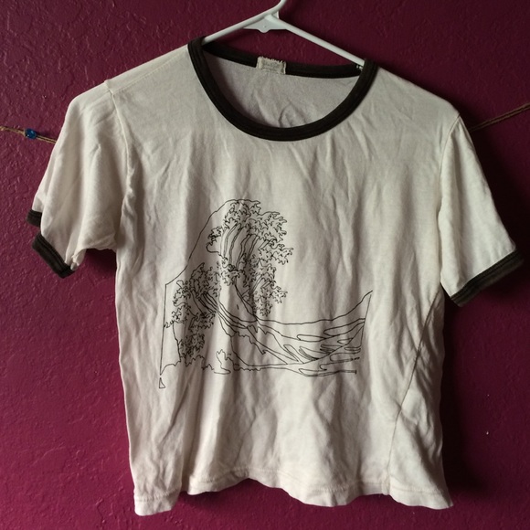 brandy cropped tee