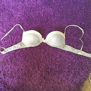 Gray shiny Gilly hicks Demi bra