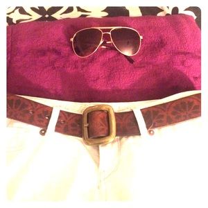 Lucky Brand Leather Belt (Brown)