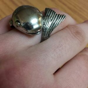 silver fish ring