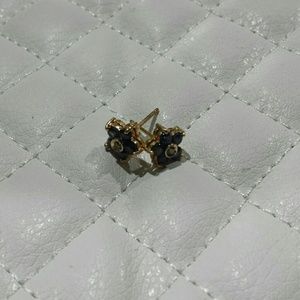 Genuine Sapphire and Diamond Earrings