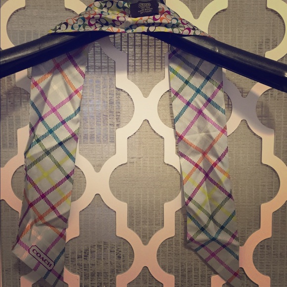 Coach silk tie