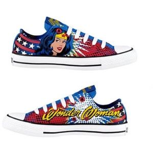 Wonder woman converse shoes